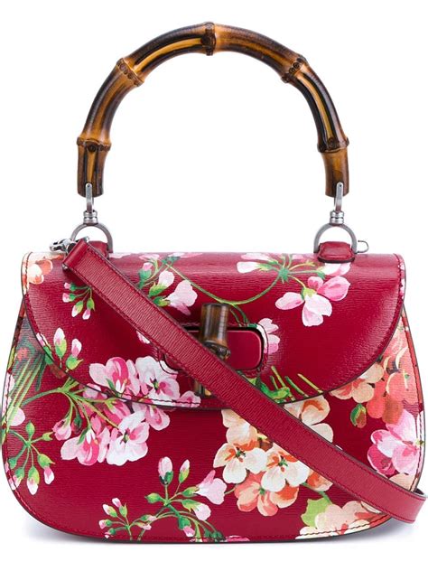 gucci red floral handbag|gucci inspired floral handbags.